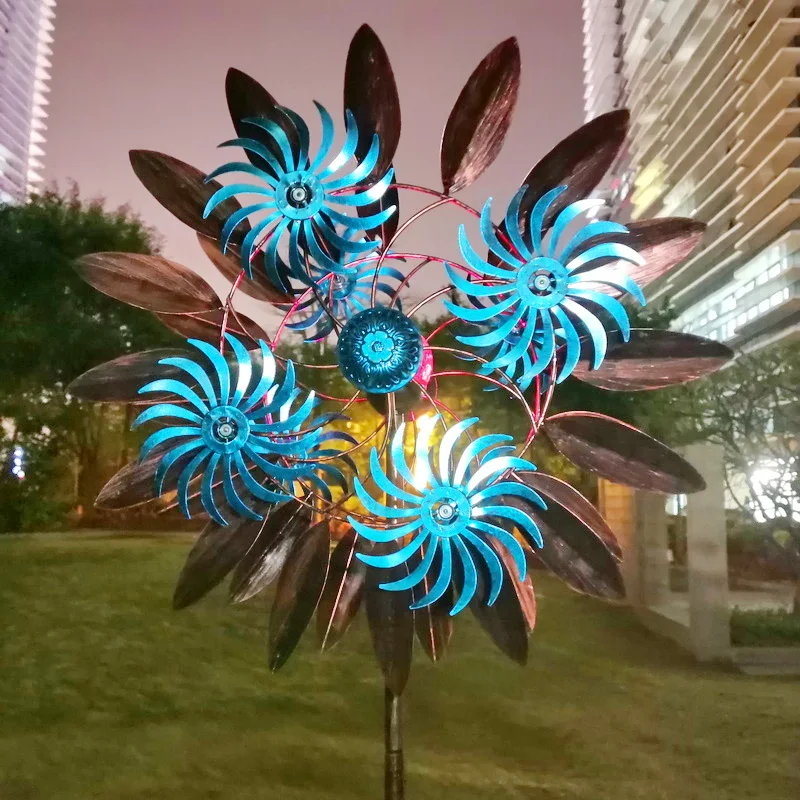 Outdoor Lighting Architectural - Açık Rüzgar Spinner Dekoru, Metal Güneş