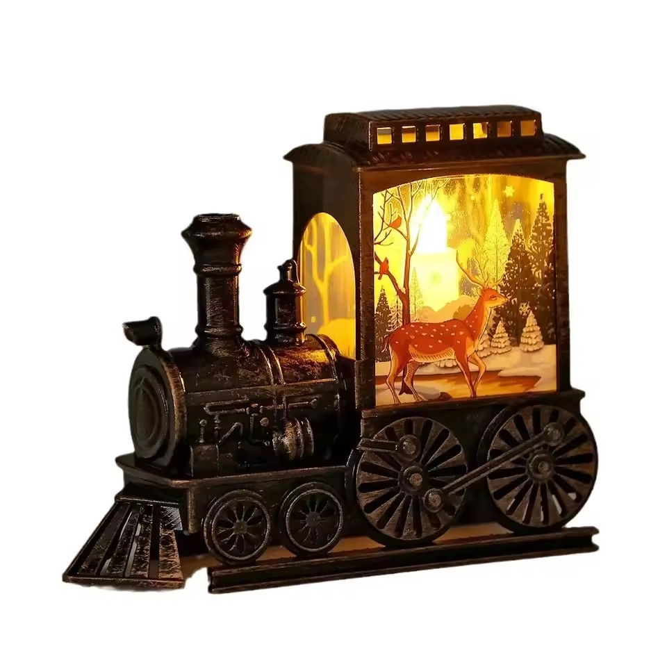 Outdoor Lighting Manufacturers - LED Gece Lambaları Vintage Taşınabilir Tren