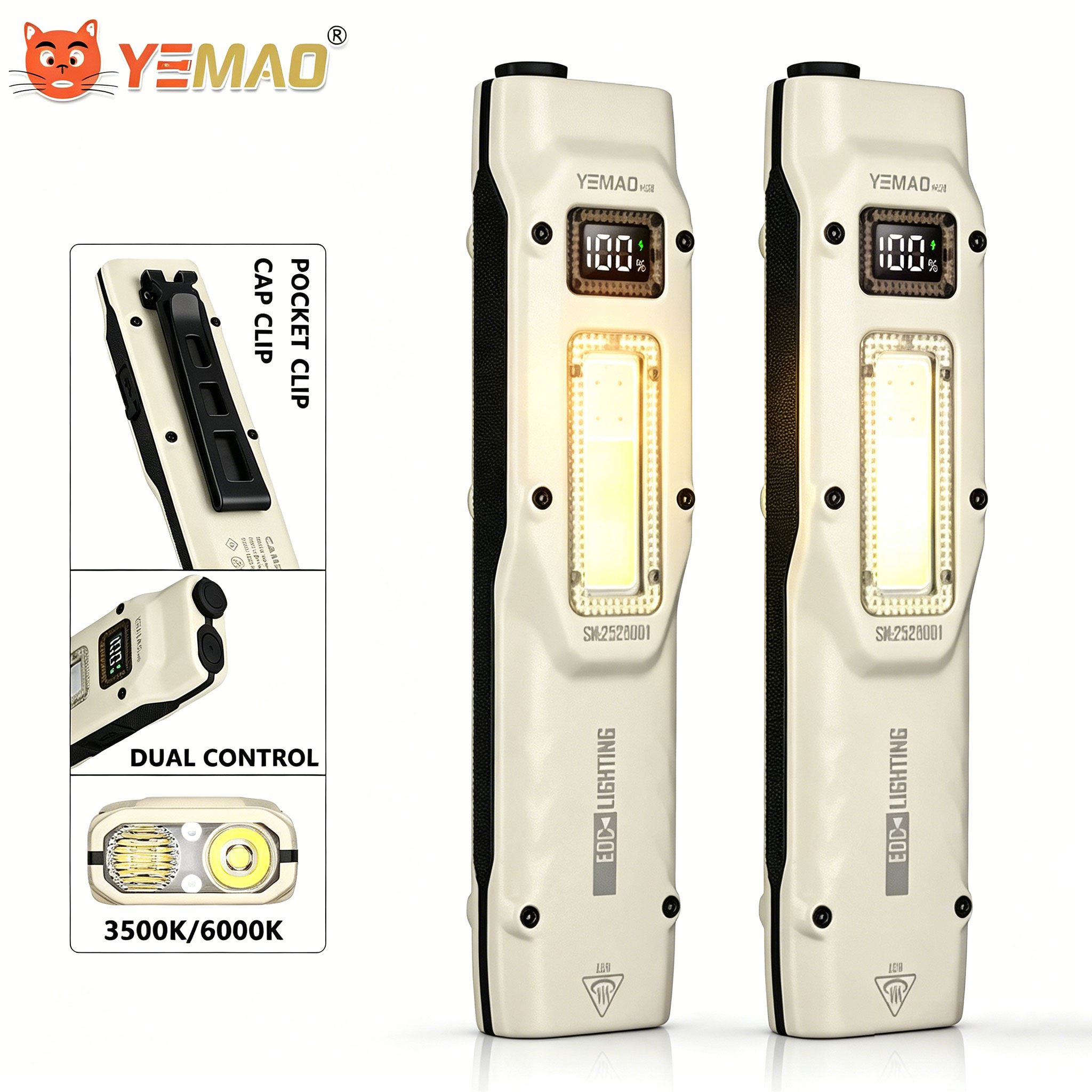 Outdoor Lighting Bulbs - Taşınabilir 880LM YEMAO M28 Ultra-ince Taktik