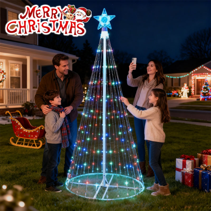 Outdoor Lighting Manufacturers - Güneş Enerjili LED Şelale Işıkları Noel