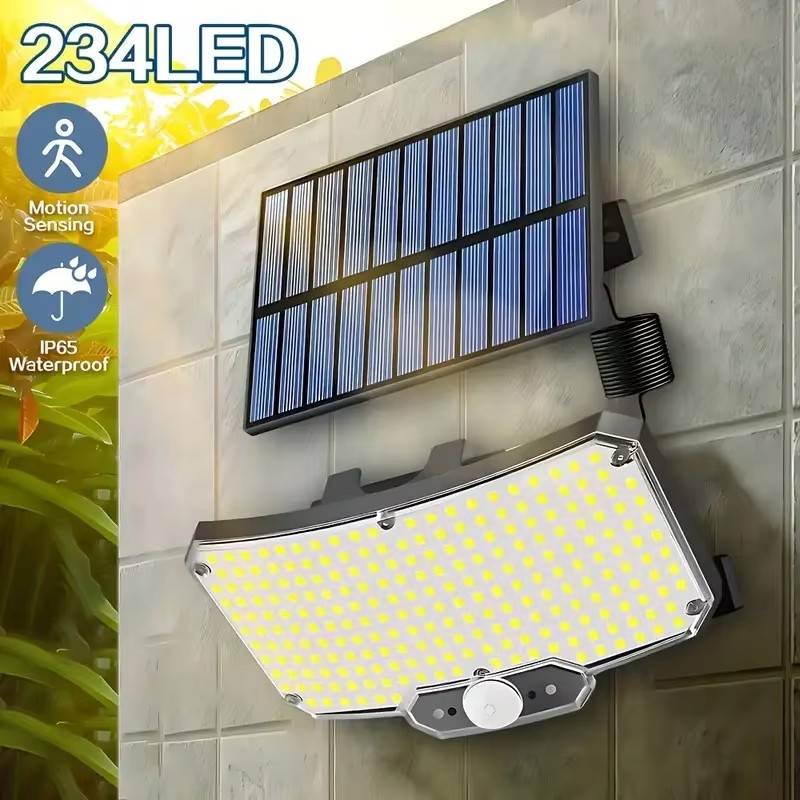 Outdoor Lighting Wall - 234LED Güneş Enerjili Dış Mekan Işıkları