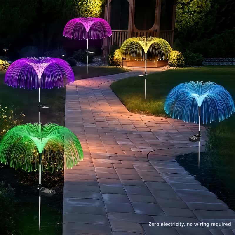 Outdoor Lighting Pathway - 5 Adet Güneş Enerjili Denizanası LED