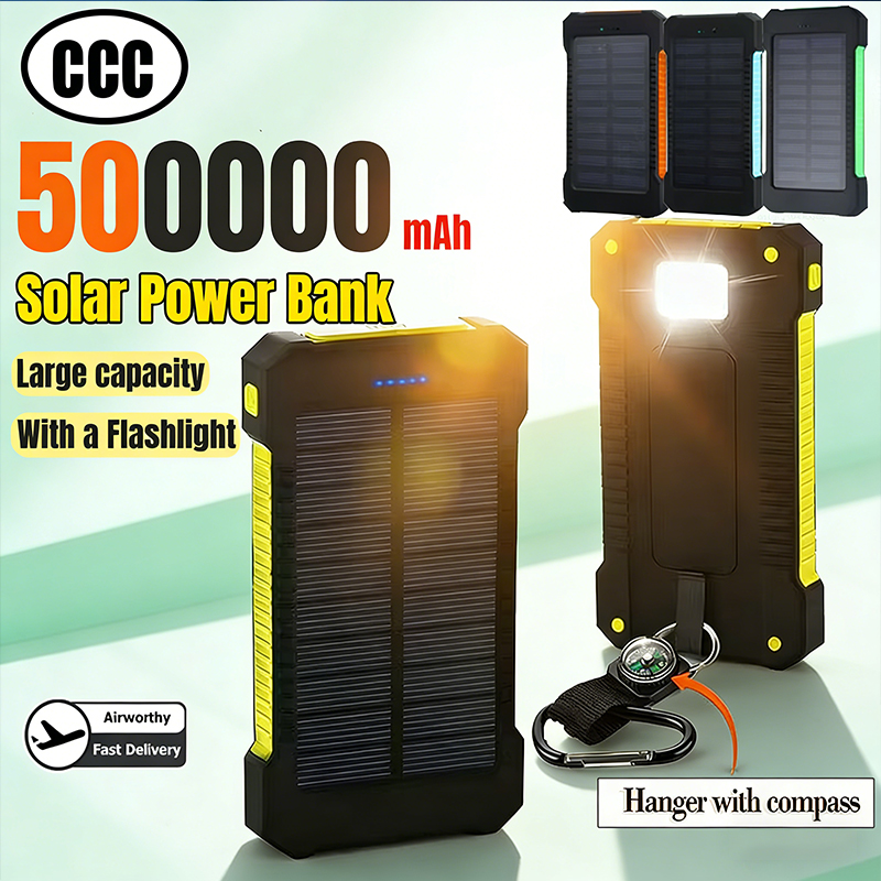 Outdoor Lighting Solar Panel - 500000mAh Güneş Enerjili Powerbank Büyük Kapasiteli