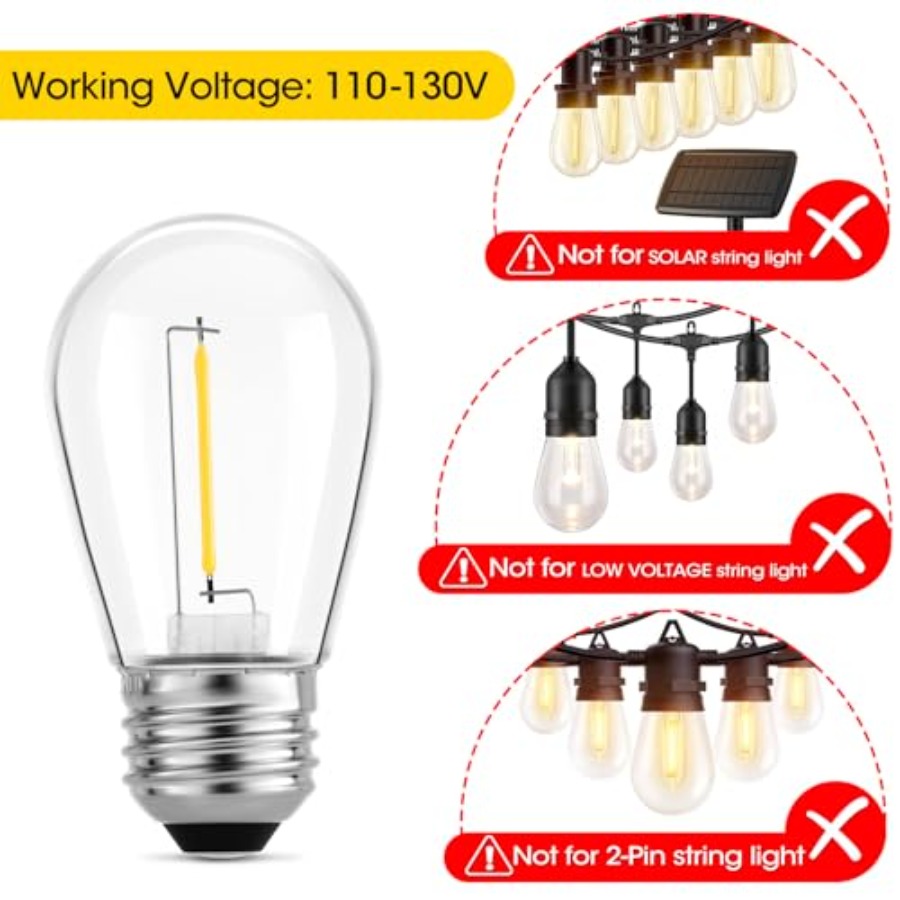 Dış Mekan Dize Işıkları için 3 - Outdoor Lighting Bulbs incelemesi ve fiyatı
