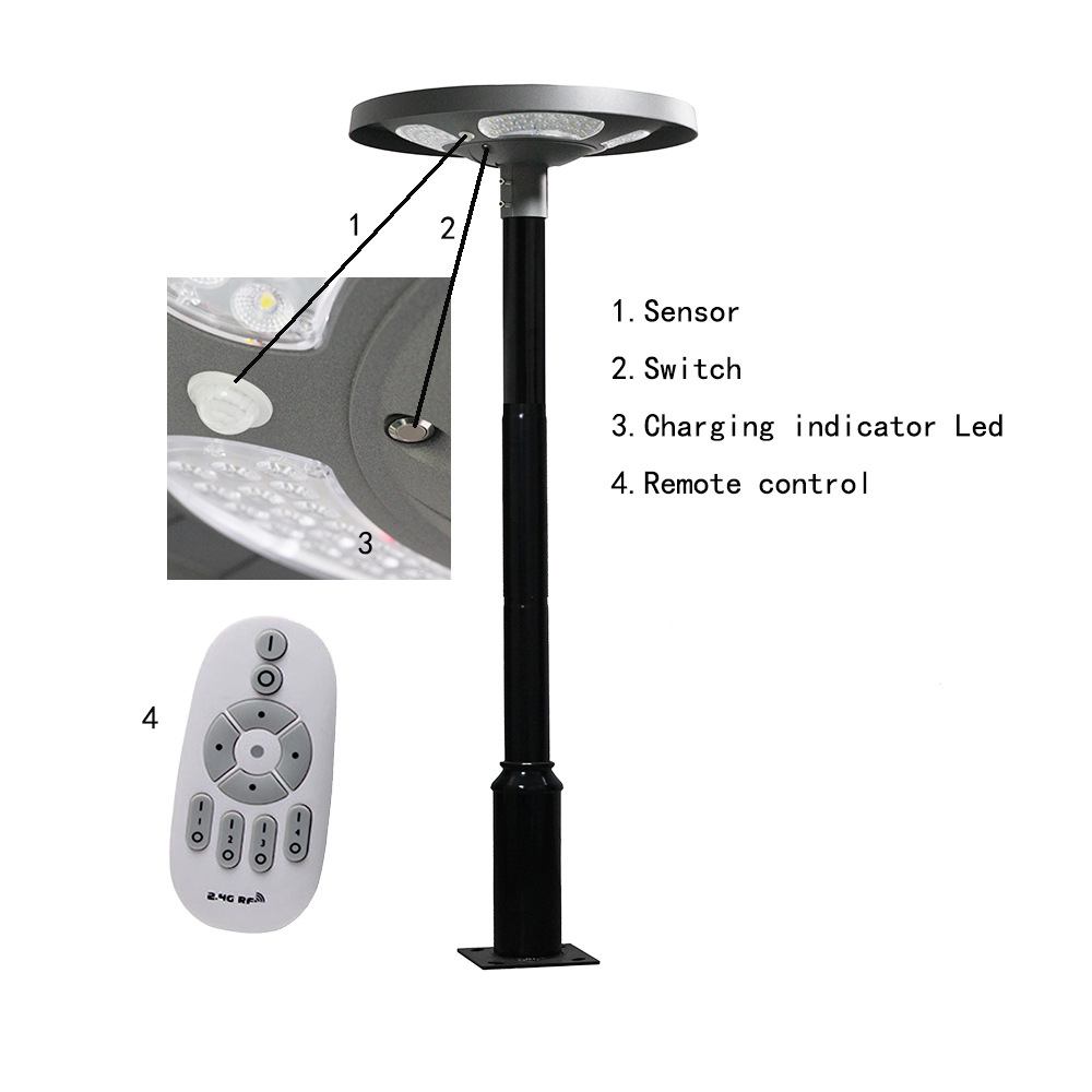 Su geçirmez IP65 UFO Solar LED - Outdoor Lighting Ip65 incelemesi ve fiyatı