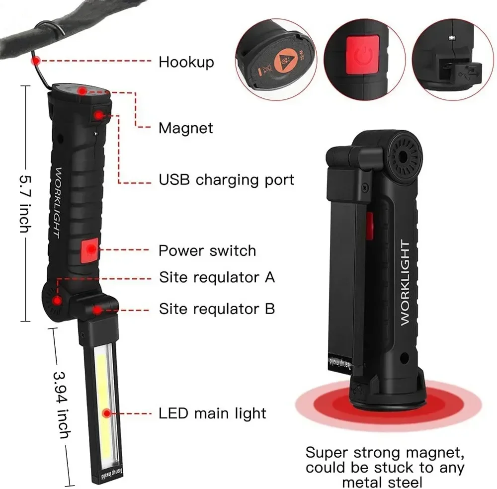 LED COB El Feneri USB Şarj Edi - Outdoor Lighting Bulbs incelemesi ve fiyatı