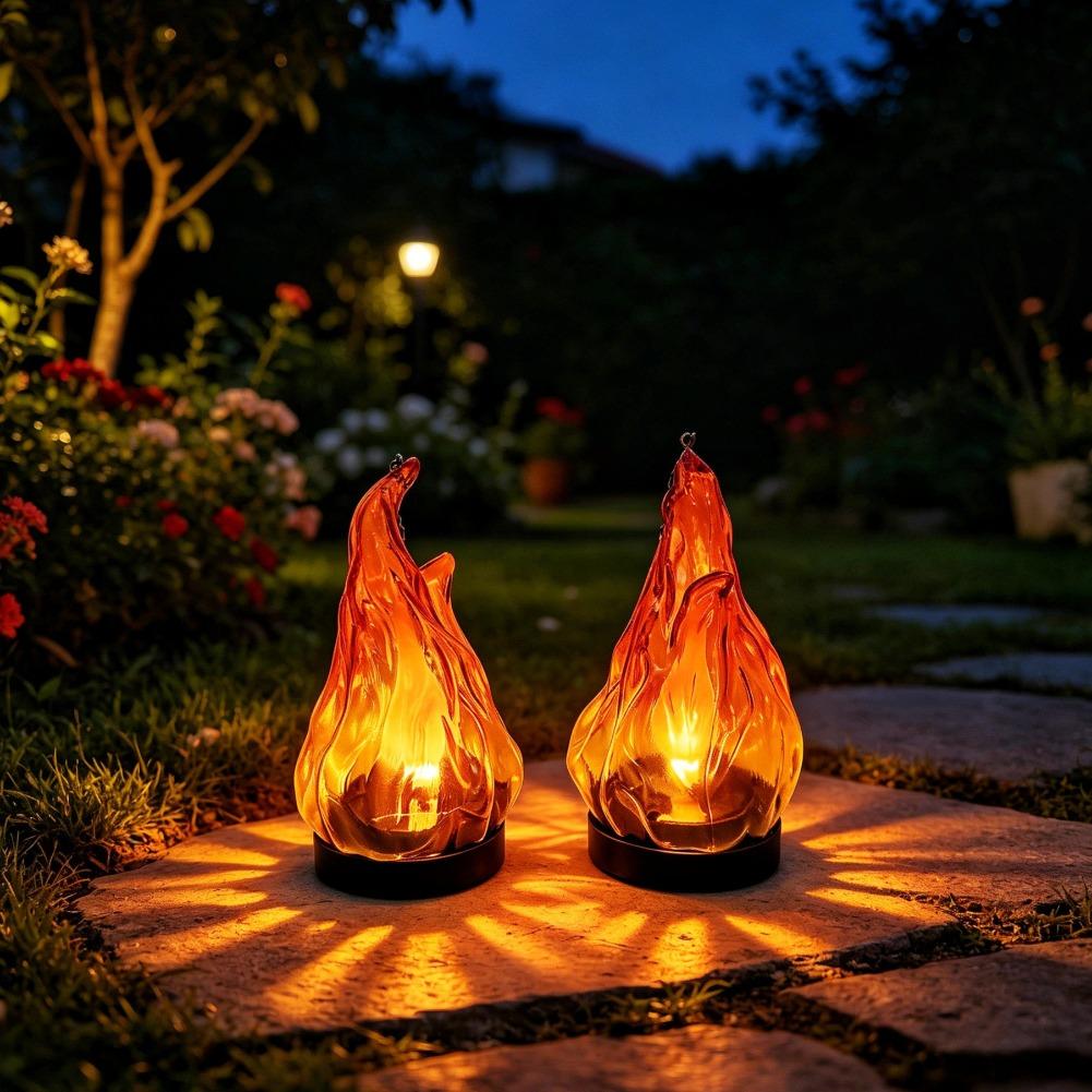 Güneş Enerjili Alev Efektli As - Outdoor Lighting Ip65 incelemesi ve fiyatı