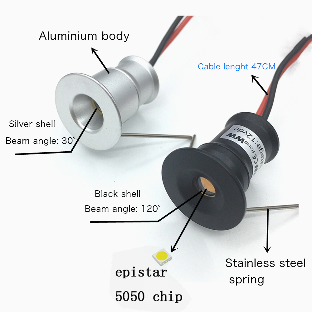 Mini Downlight LED 12V 15mm gö - Outdoor Lighting Under Roof incelemesi ve fiyatı